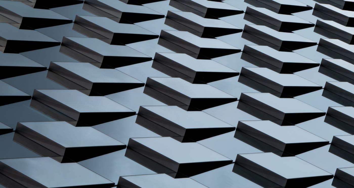 photo of building geometric shapes