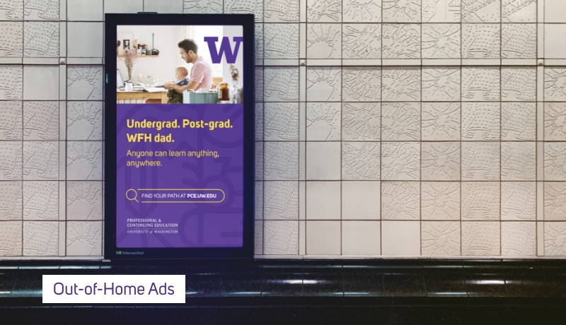 light rail kiosk ad example